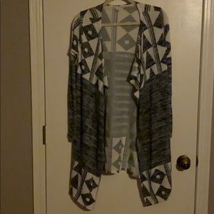 Black and white cardigan